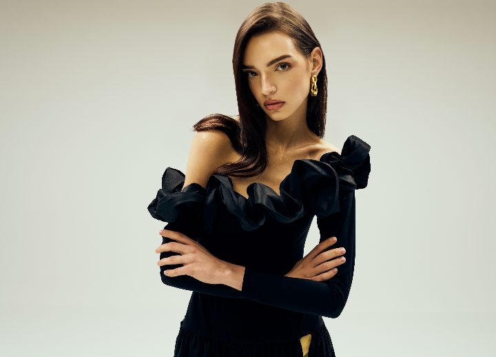 Seraphine Black Dress - ONORI