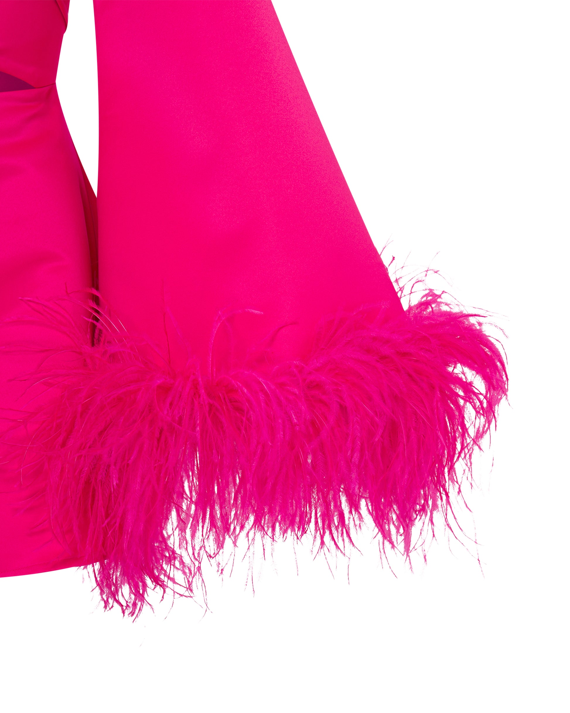 Dress with feathers , ONORI