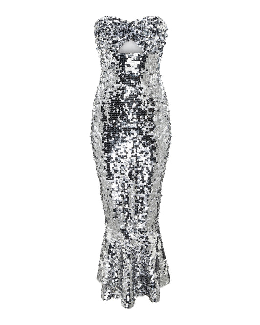 Silver sequin dress, ONORI