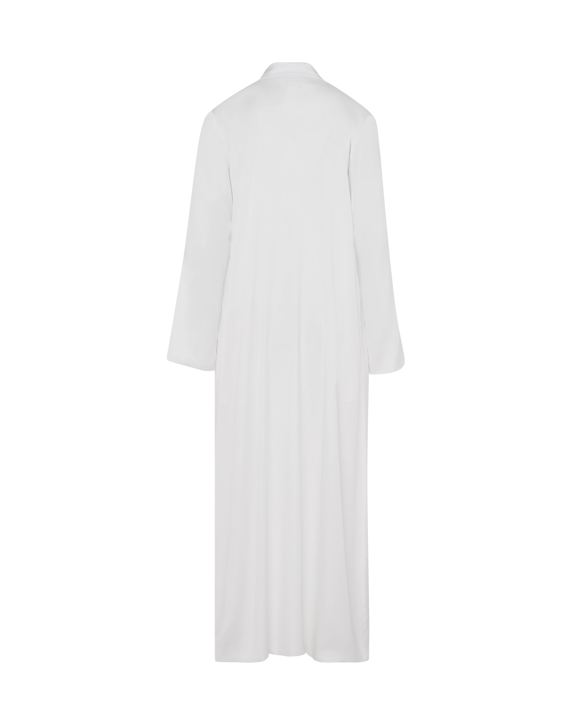 Satin coat, Ivory, Back
