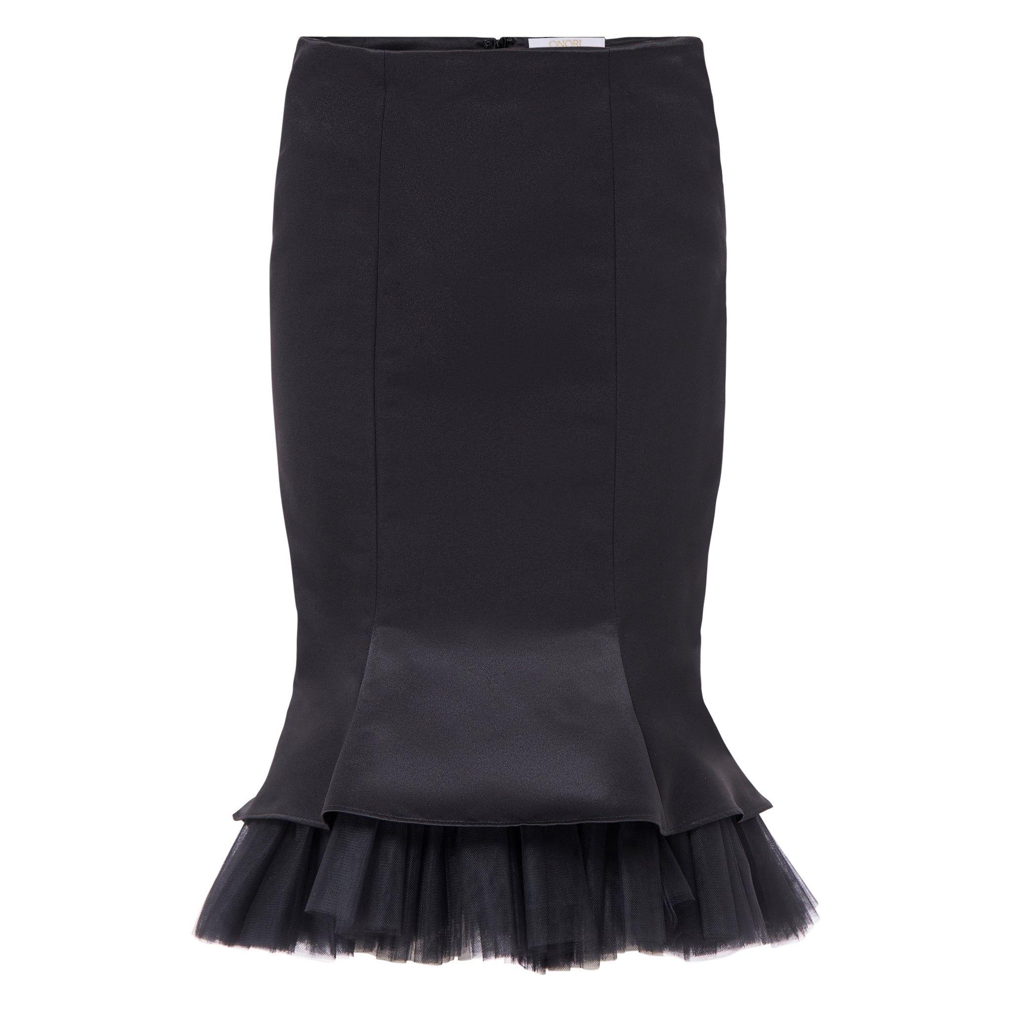 Black skirt with tulle. ONORI