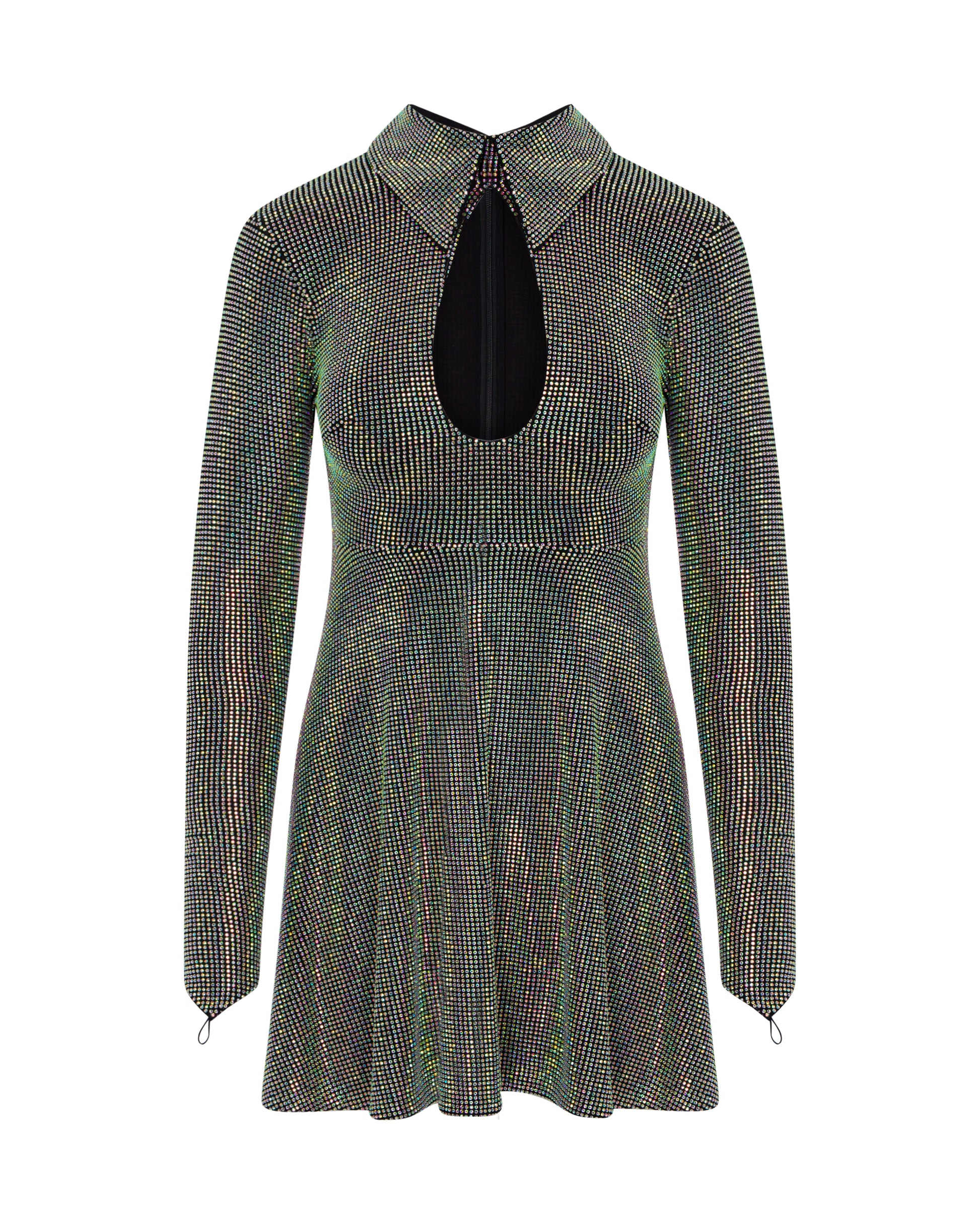 Long sleeve crystal midi dress, ONORI