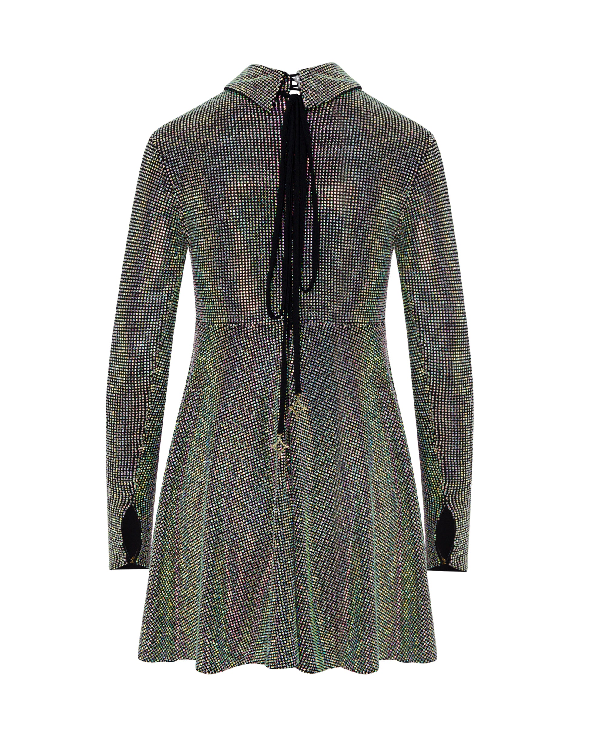 Long sleeve crystal midi dress, ONORI