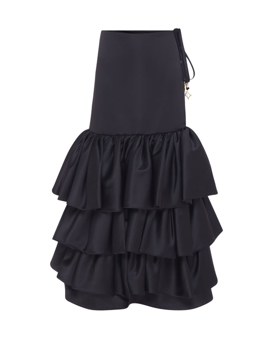Raven Ruffle Skirt