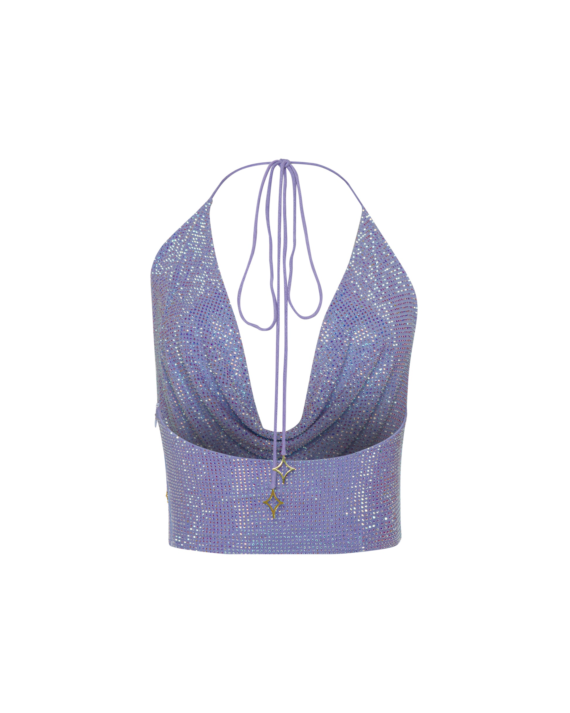 Crystal top, Halter neck. ONORI
