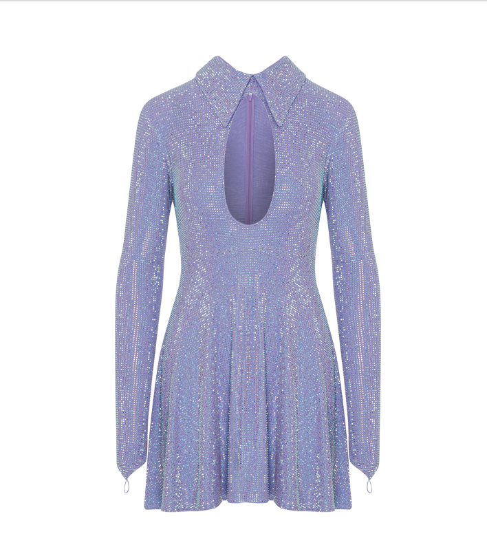 Long sleeve crystal midi dress, ONORI