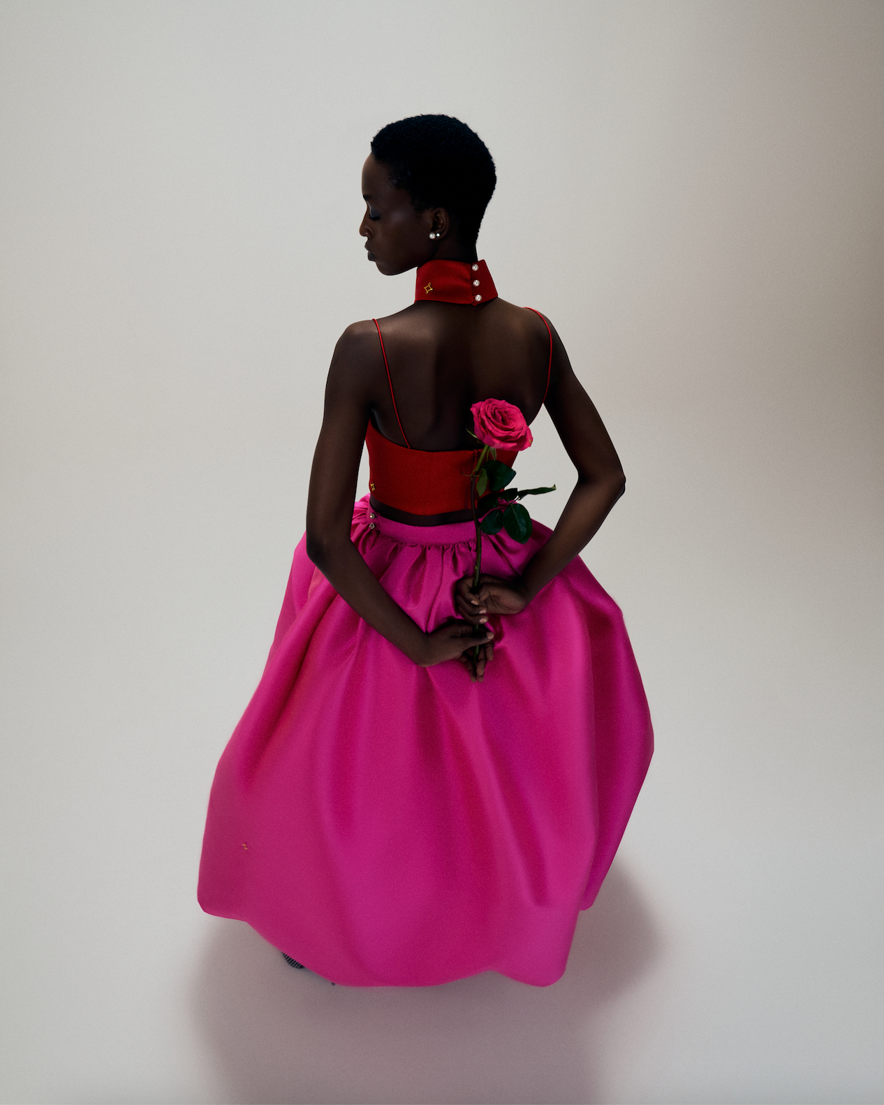 Puff midi skirt from ONORI