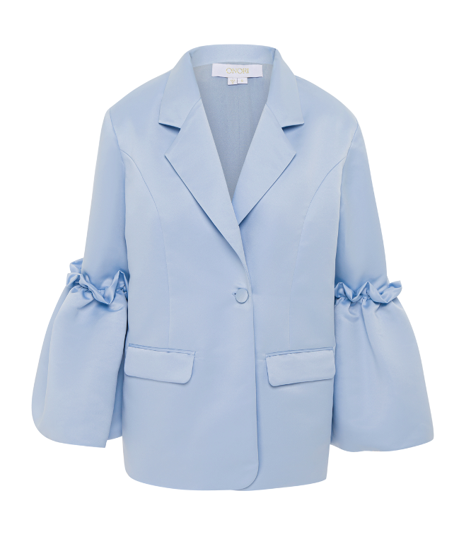 Oversized satin jacket. ONORI