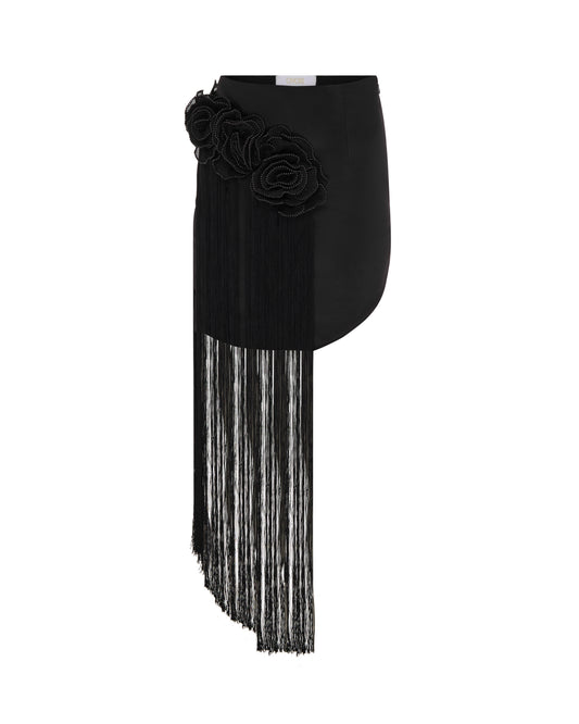 The Scarlet Skirt, Tassel, Skirt, Black, Front 