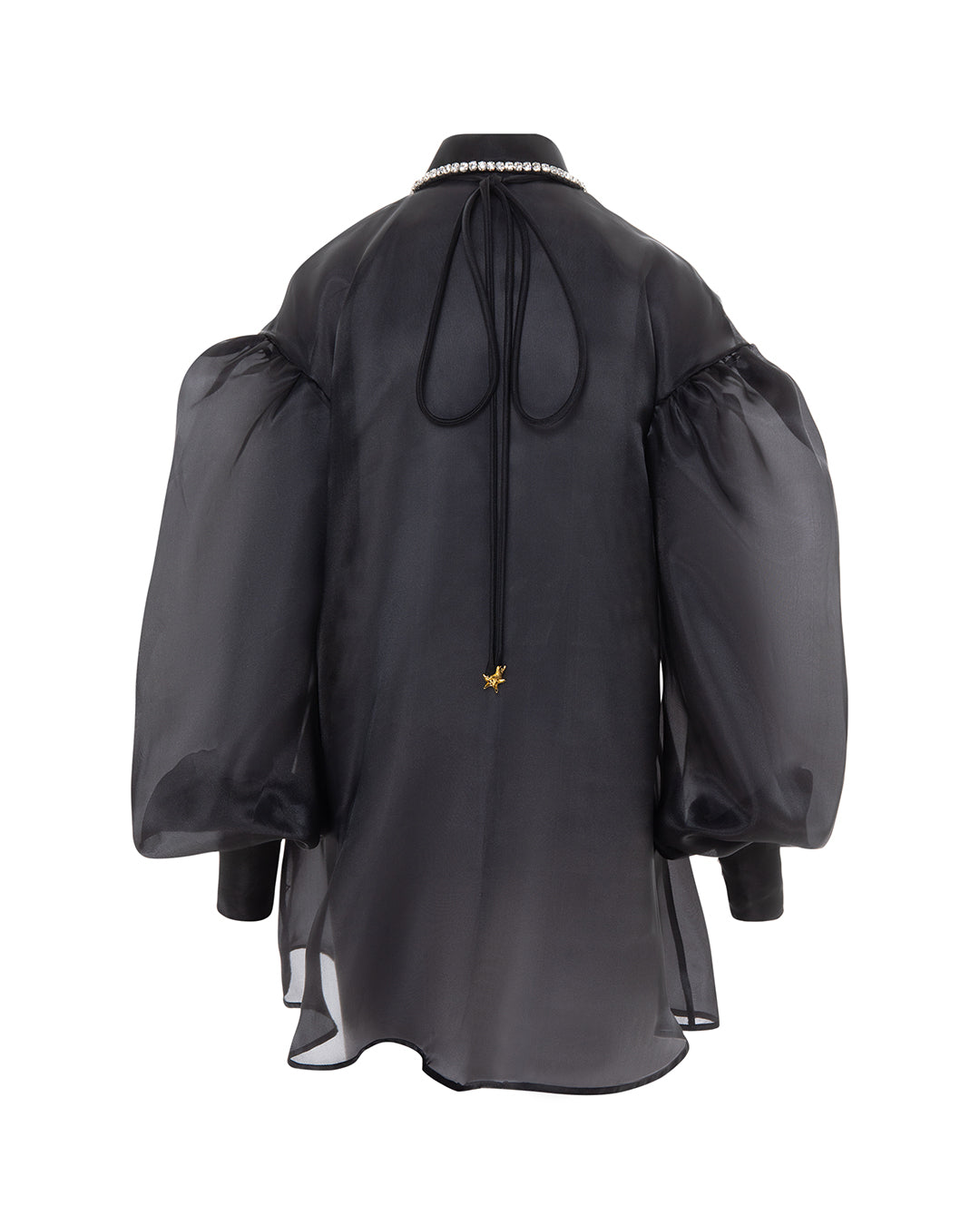 Crystal collared organza shirt, ONORI